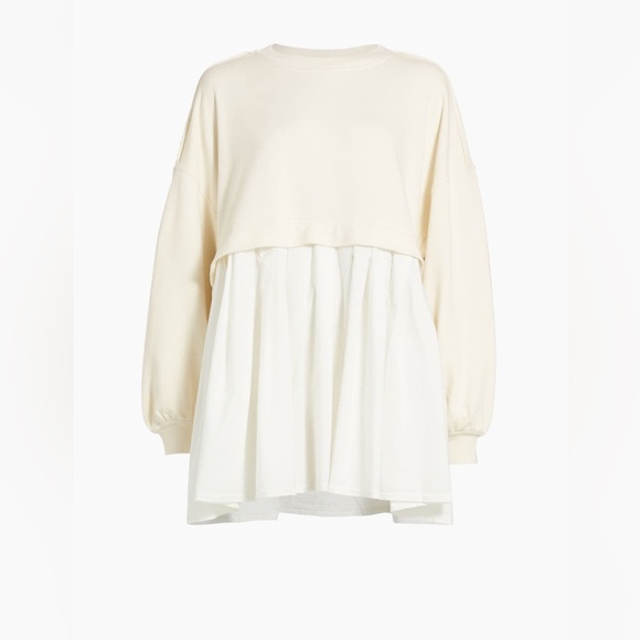 NEW Free People Eleanor Oversized Sweatshirt Tunic Dress - Picture 7 of 15